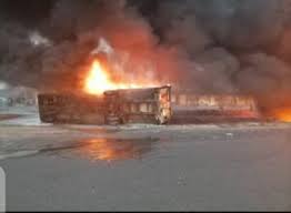 13 injured, 25 cars destroyed as LPG tanker explodes in Lagos